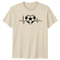 Soccer Heartbeat Love Football Ekg Soccer Birthday Gift For Him And Her Unisex