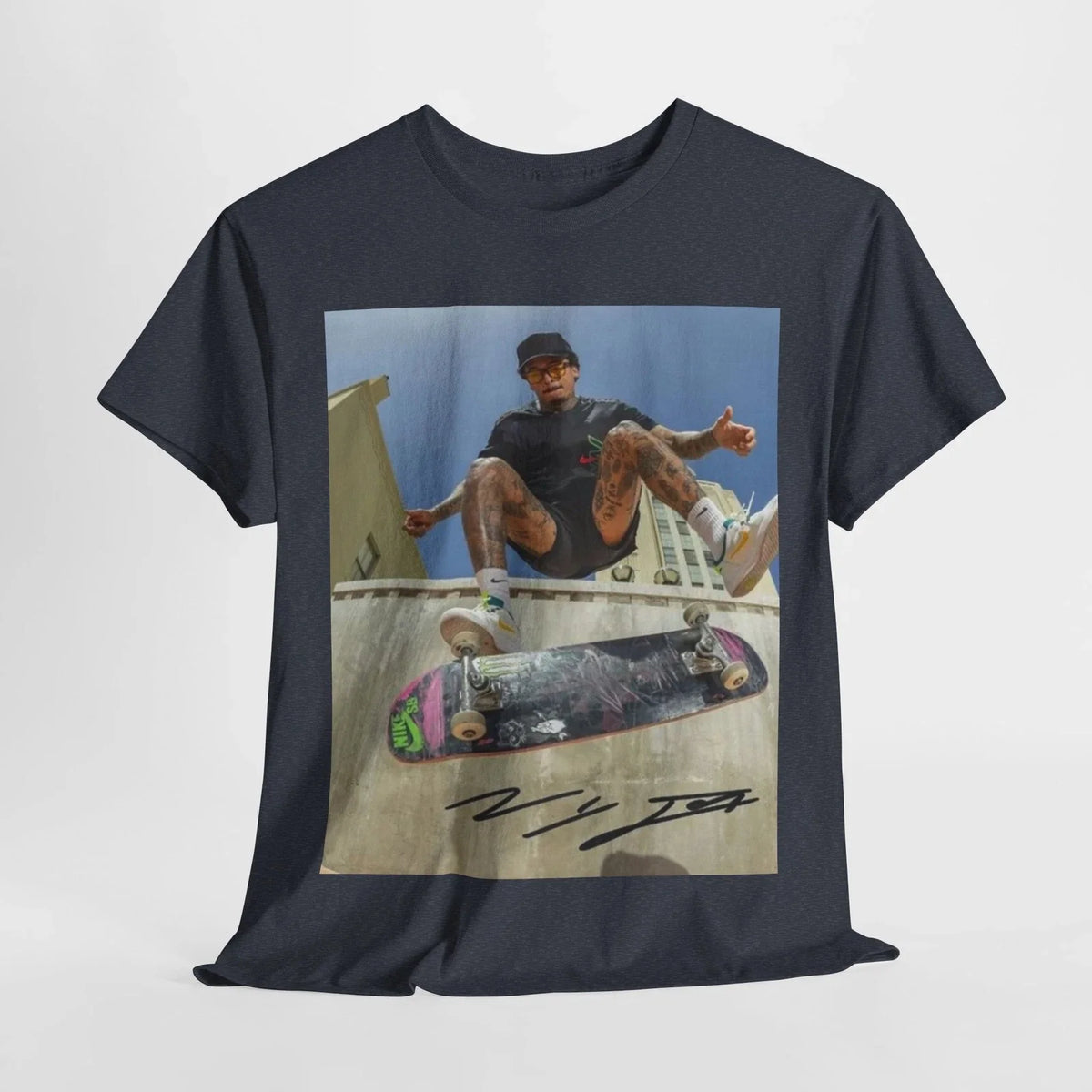 nyjah huston skateboarding Unisex Heavy Cotton Tee Unisex