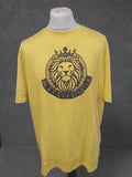 Messi X SikSilk Mens Yellow Rhinestone Oversized Tee Large Unisex