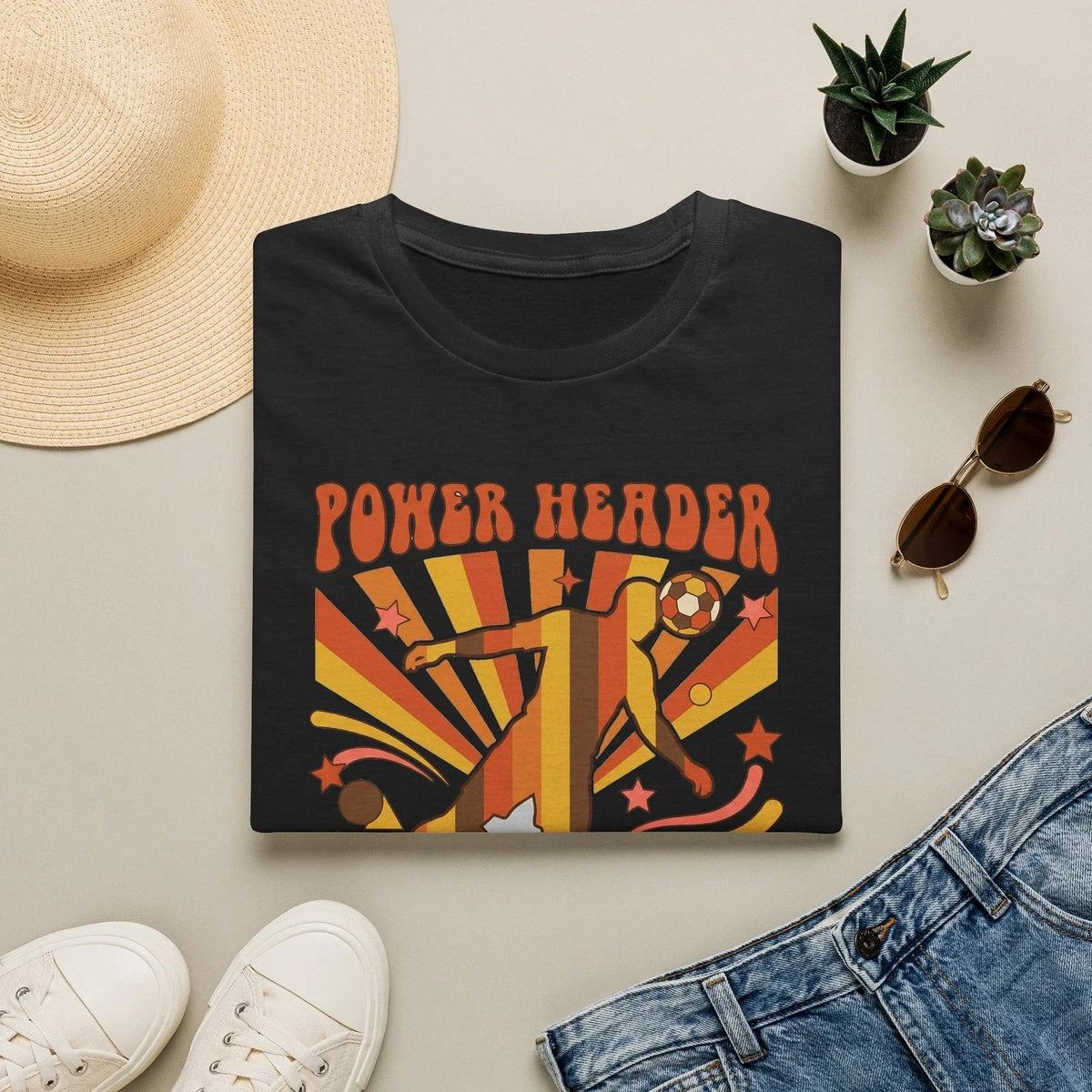 Power Header 2026 Soccer T Shirt Retro Coast to Coast Sports Graphic Tee Unisex