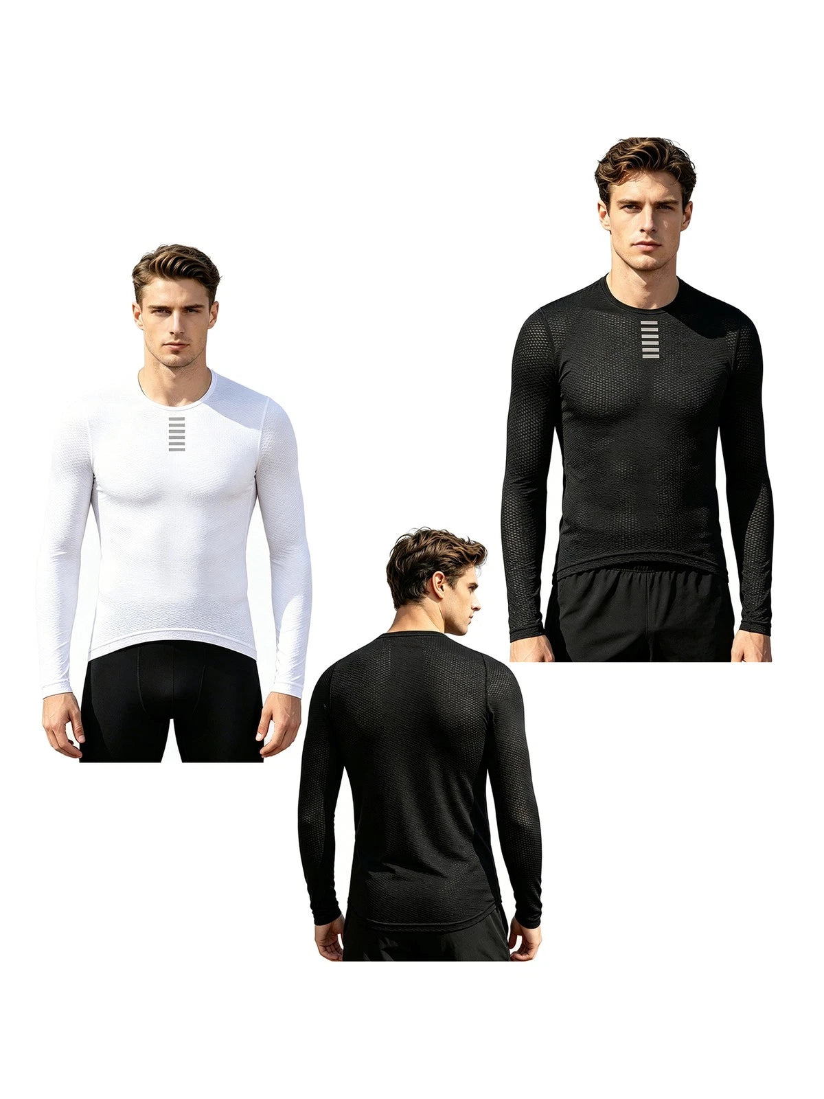 Men Jersey Moisture-wicking Top Asymmetrical Hem Shirt Biking Quick-drying Gym