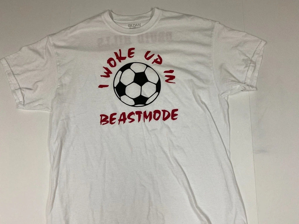 Soccer mens Shirt Extra Large White Beastmode Druid Hills Atlanta Unisex