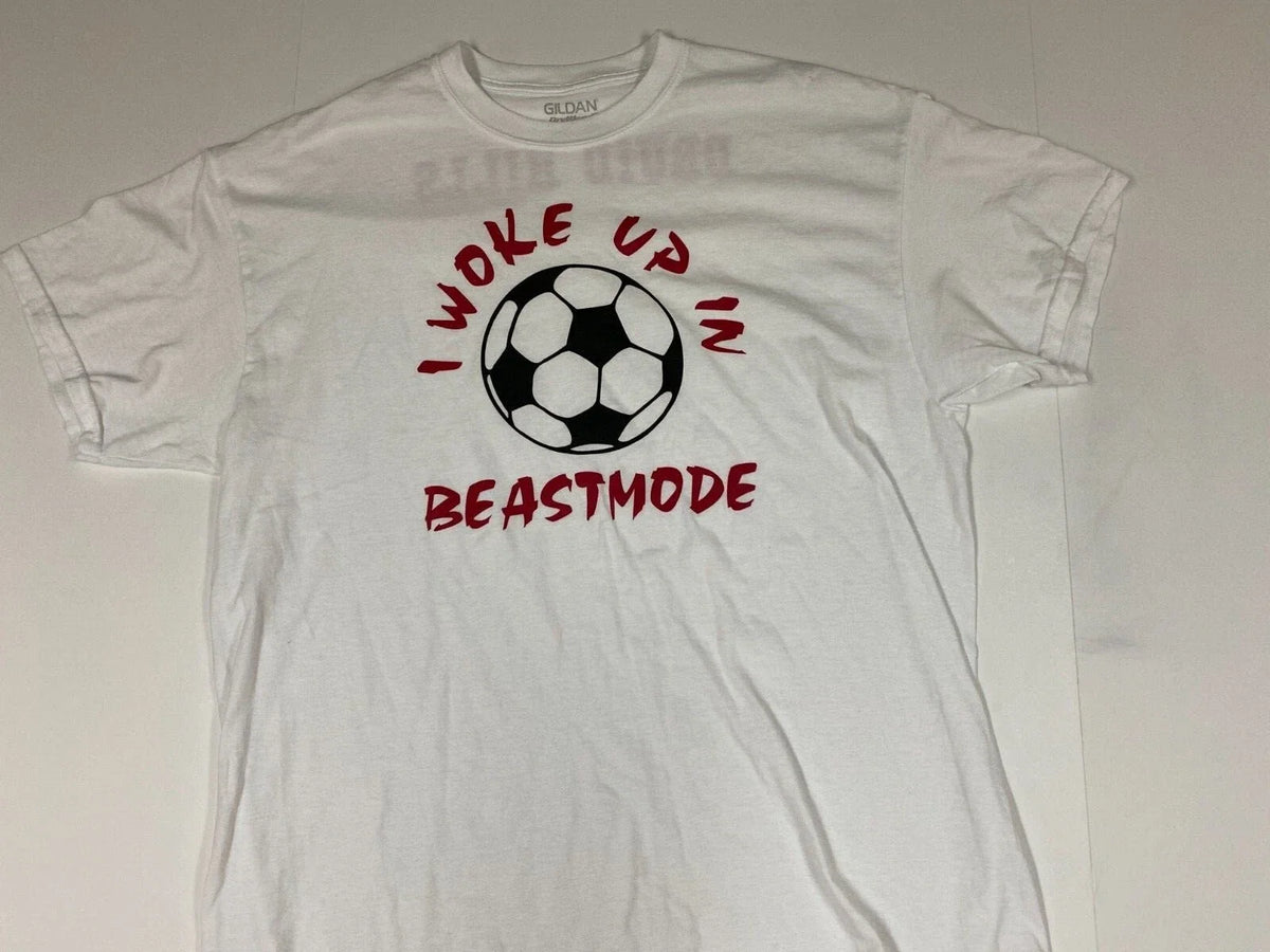 Soccer mens Shirt Extra Large White Beastmode Druid Hills Atlanta Unisex
