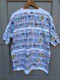 Vtg Xara 1994 AOP World Cup Soccer Graphic Print T Shirt Men’s XL White Cotton Unisex