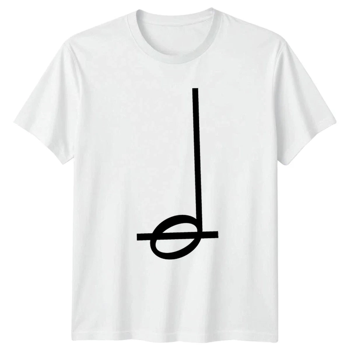 Simple Black Quarter Musical Note Theory Musician Music Unisex