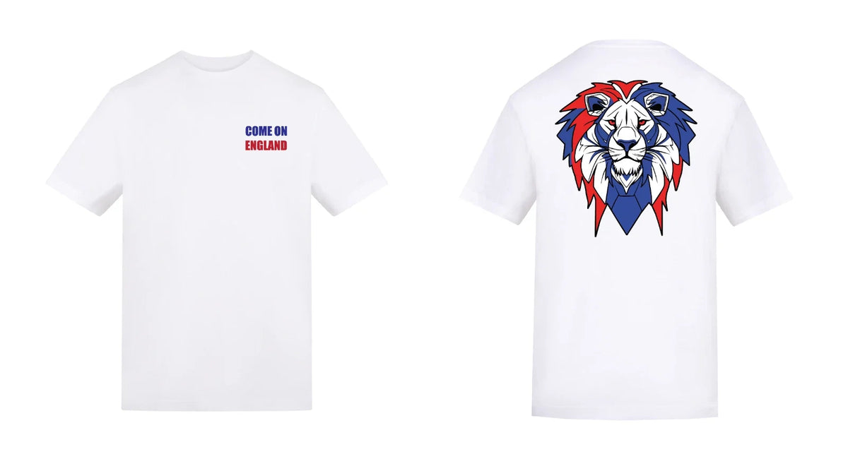 England World Cup Supporters Come On England Lion Design Unisex