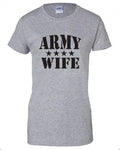 Army Wife T Shirt Tee US Military Soldier USA unisex tee Unisex