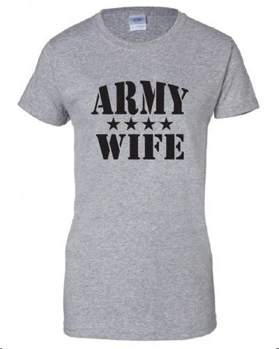Army Wife T Shirt Tee US Military Soldier USA unisex tee Unisex