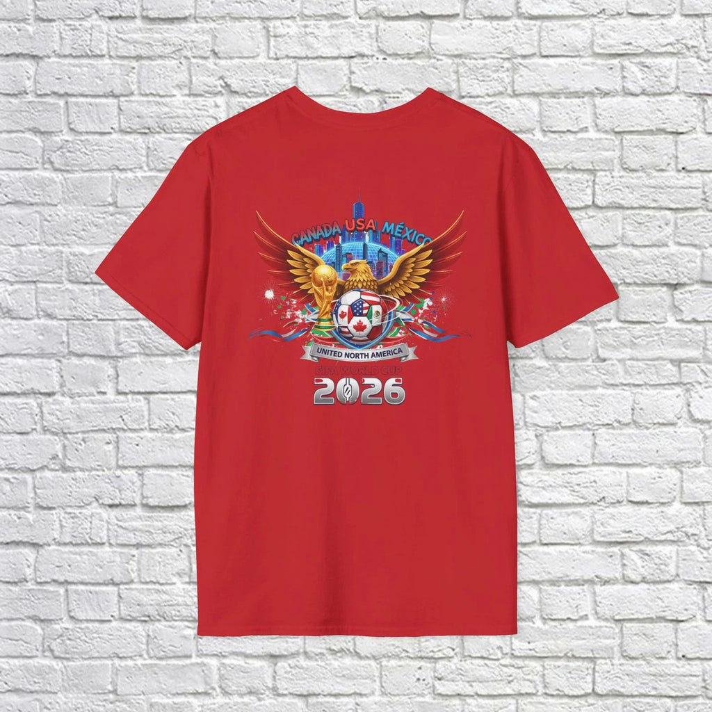 Wings Skull Soccer USA Canada Mexico 2026 | City Skyline, Eagle Emblem Unisex
