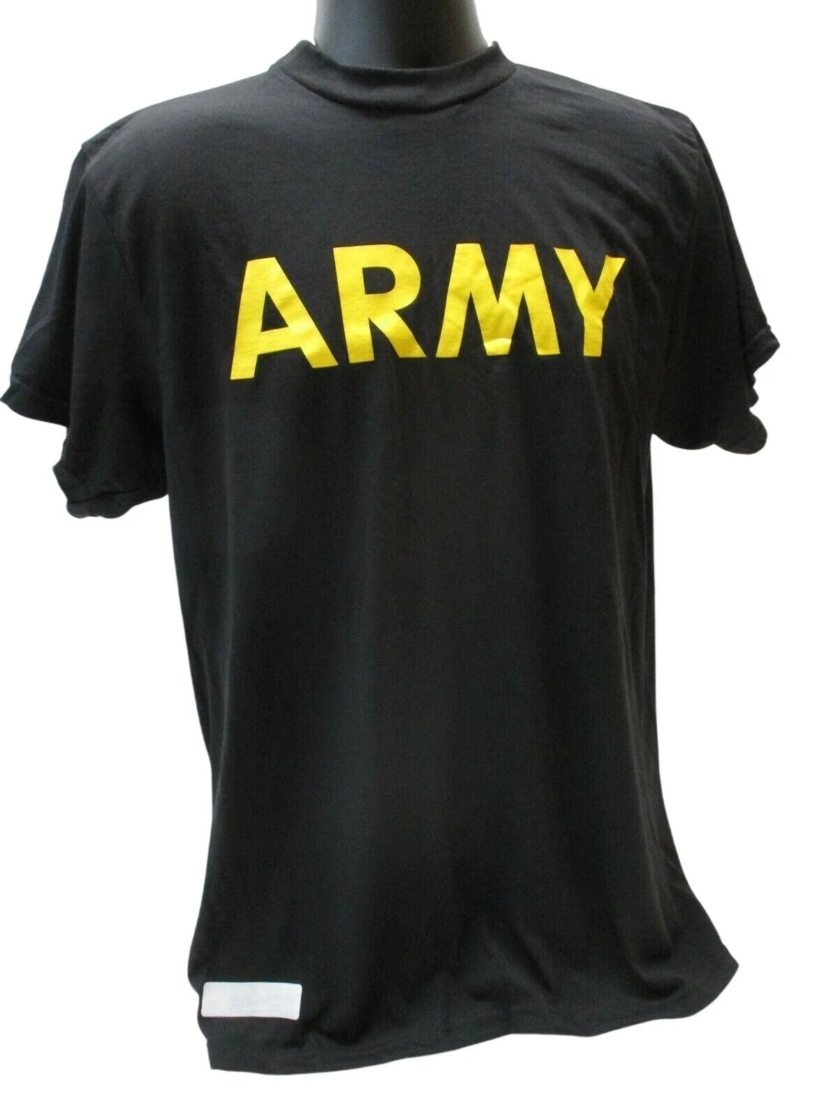 US ARMY BLACK SHORT SLEEVE PT SHIRT APFU TSHIRT ATHLETE PHYSICAL FITNESS UNIFORM Unisex