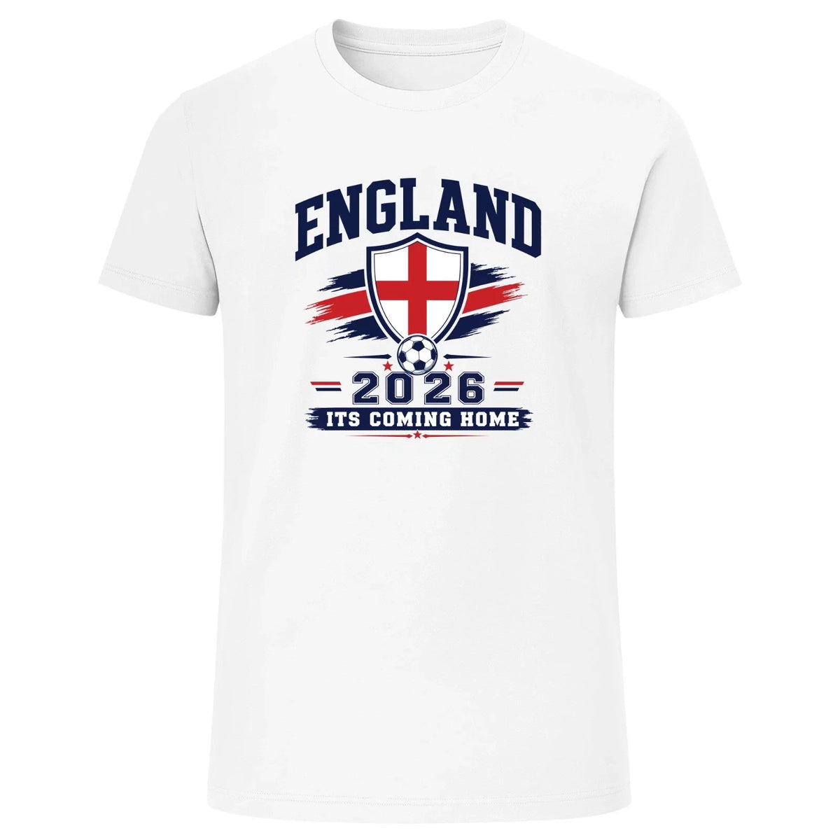 England 2026 Football Its Coming Home 100% Cotton Soccer Tee UK Unisex