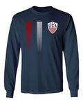 USA Cool Soccer Fans Men's Long Sleeve Unisex