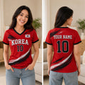 Personalized Korea Football Shirts, Custom Soccer Jersey Shirt, Mother Fan Outfi Unisex