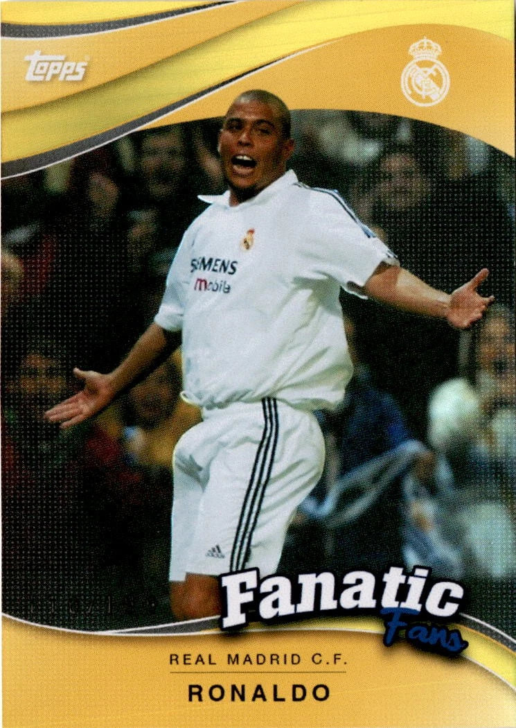 2024-25 Topps Real Madrid Fan Set #FF-3 Ronaldo Fanatics Fans Yellow #/199 Unisex
