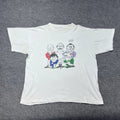 Vintage 1991 Soccer Five Nations Championship CARICATURE XL RARE MENS Unisex