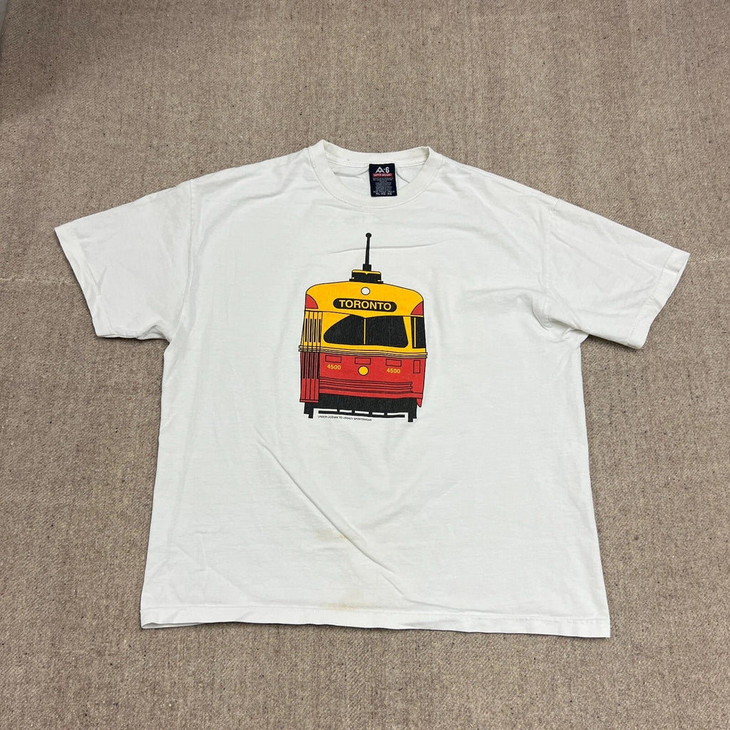 Vintage Toronto Transit Commission Shirt Mens XL White 1990s TTC Streetcar Unisex