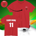 Personalised Morocco Football Custom Name And Number Sports Lover Top Unisex