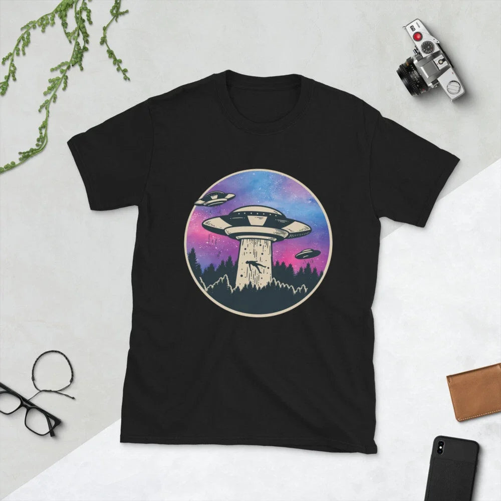 UFO Alien Abduction Short-Sleeve Unisex Unisex