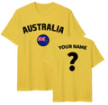 Australia football T Shirt, Personalised football Tee,Custom Name and Number Top Unisex
