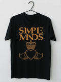 Simple Minds Logo Short Sleeve Cotton Black All Size Unisex