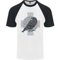 Odin Celtic Raven Viking Tattoo Cross Runic Mens S/S Baseball Unisex