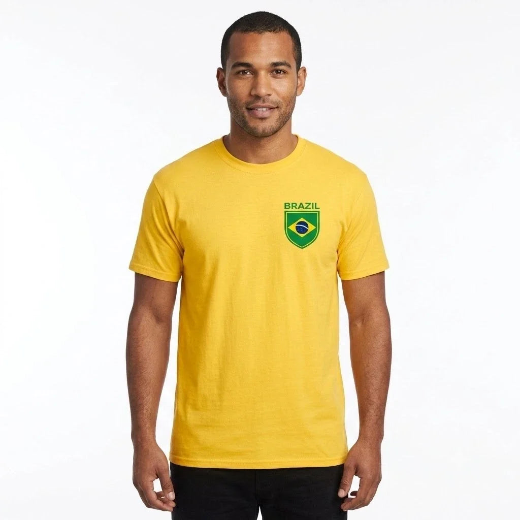 Brazil World Cup 2026 T Shirt Mens Football Soccer Fan Top Brazil Supporter Unisex