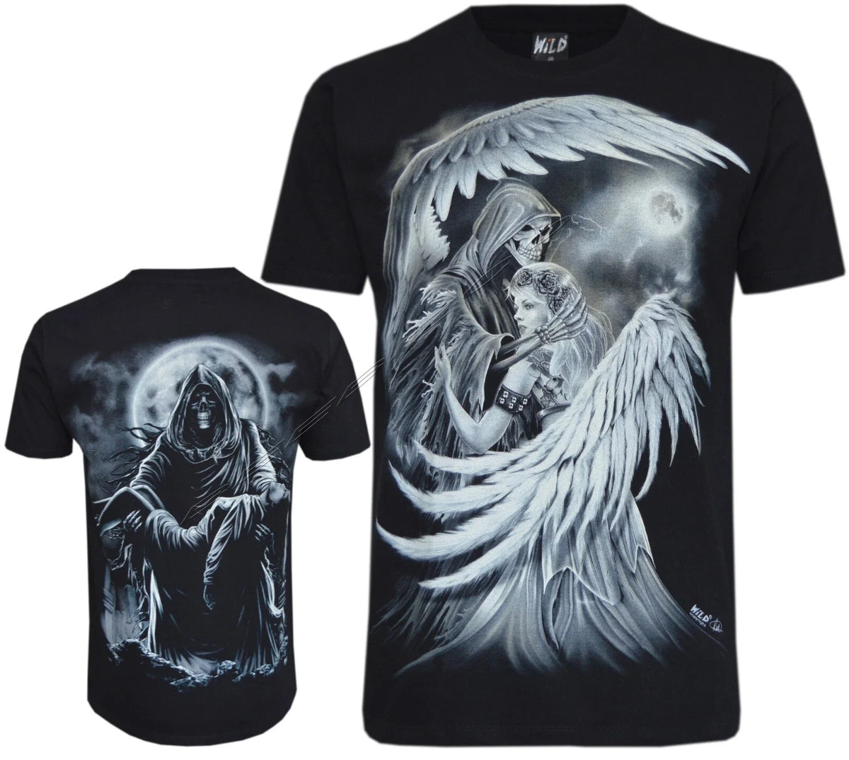 Grim Reaper Light of Angel to Dark Side Moon Woman Glow in Dark by Wild Unisex