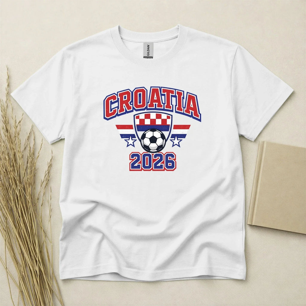Croatia 2026 Football Fan T Shirt Soccer Supporters Gildan Cotton Family Top Unisex