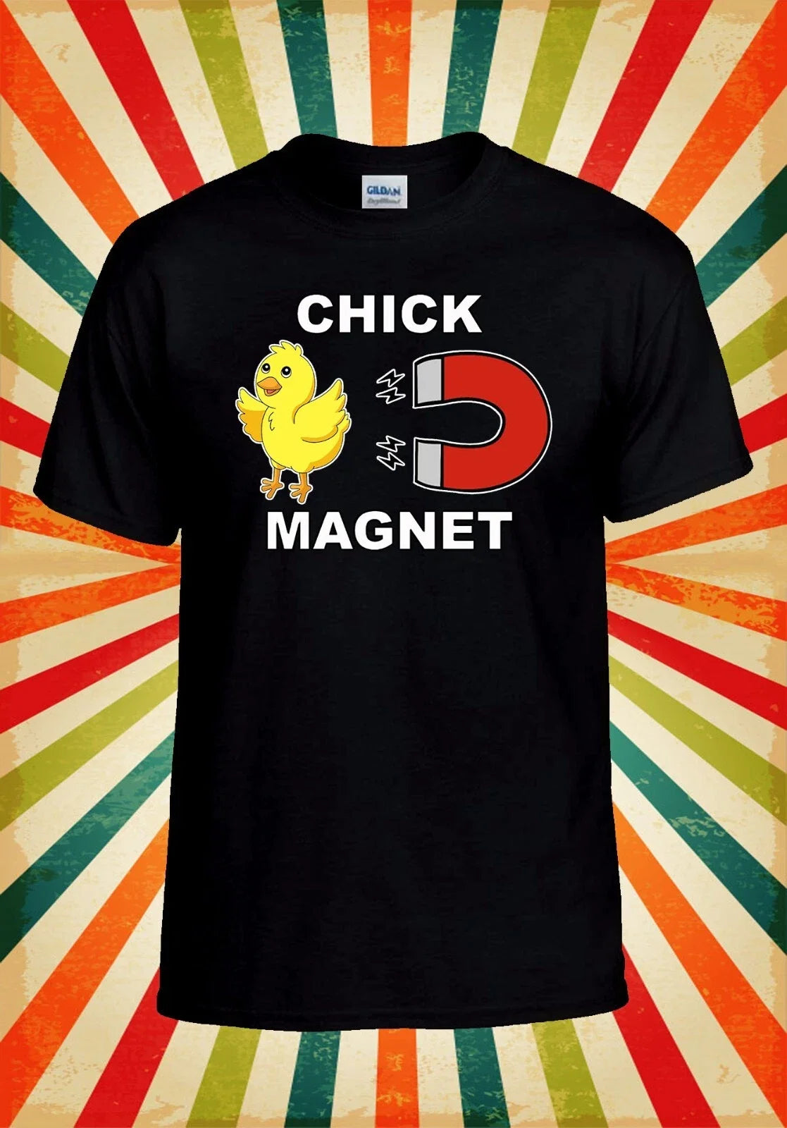 Chick Magnet Funny Humour Men Women Unisex Baseball T Shirt Top 3149 Unisex