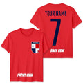 Personalised Panama Football Unisex Kids Name Number Tee #WC Unisex