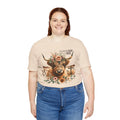 Highland Cow T-Shirt -Follow The Herd Western Floral Rustic Farm Tee