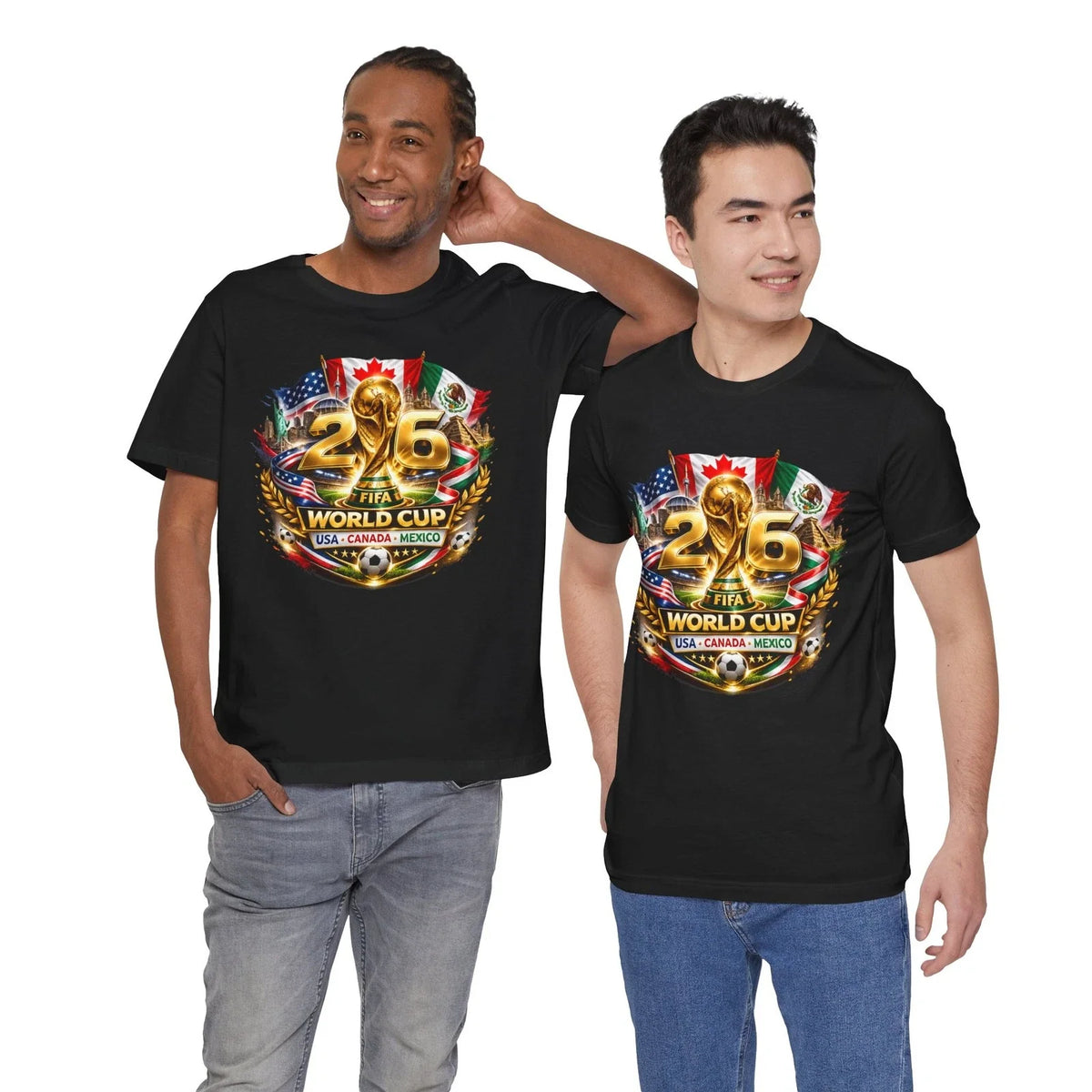 2026 World Cup Crest | USA Canada Mexico Soccer Tee Unisex