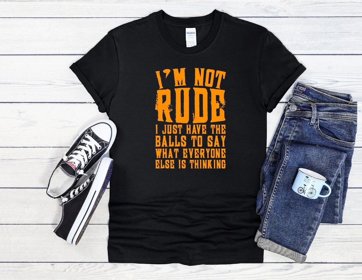 I'm Not Rude Just Honest Men Women Unisex Shirt Baseball 4136 Unisex
