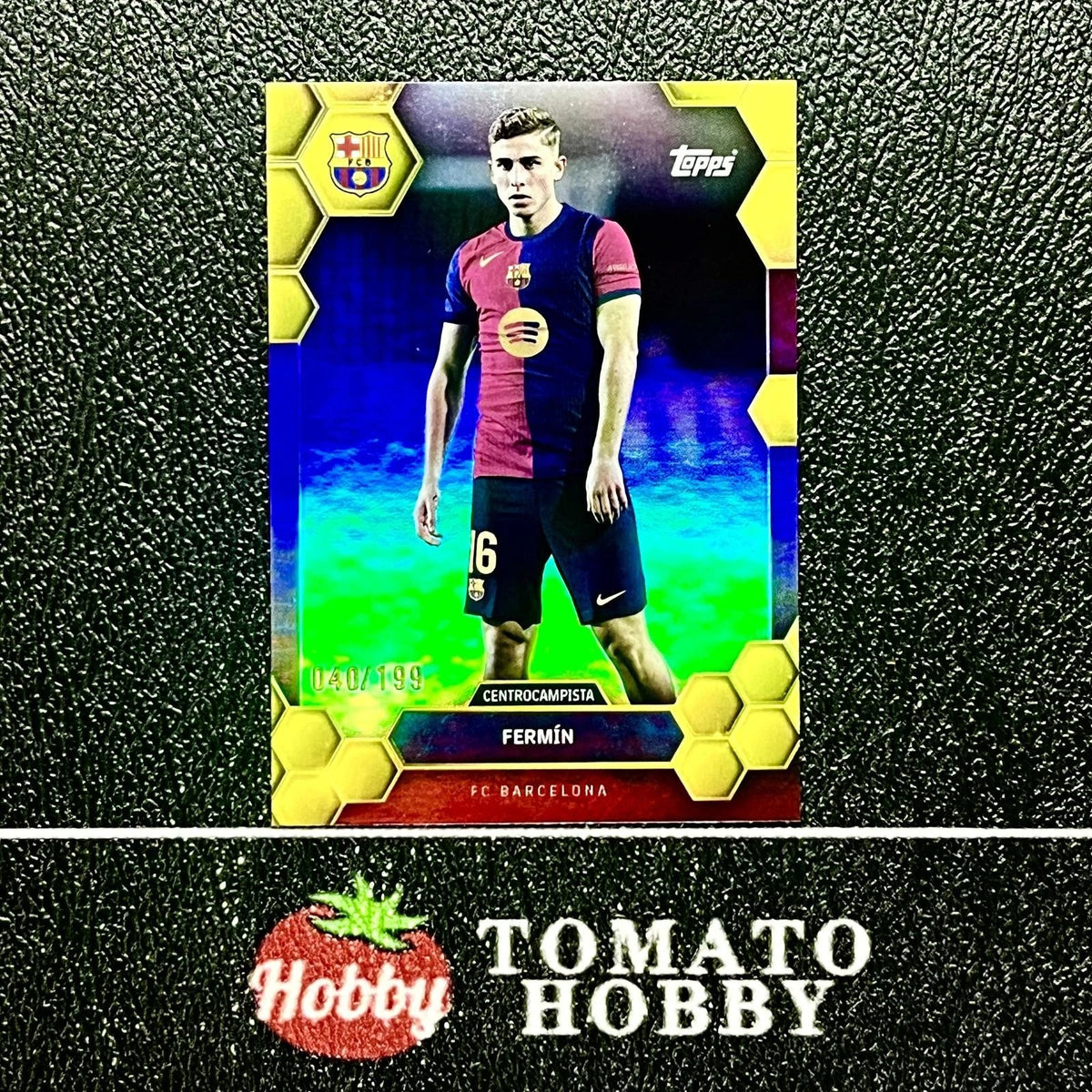 FERMIN LOPEZ /199 YELLOW REFRACTOR TOPPS FAN TEAM SET 2023-24 BARCELONA Unisex