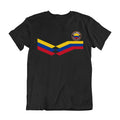Mens COLOMBIA Retro Strip Copa America Football Tee 2026 Columbian Unisex