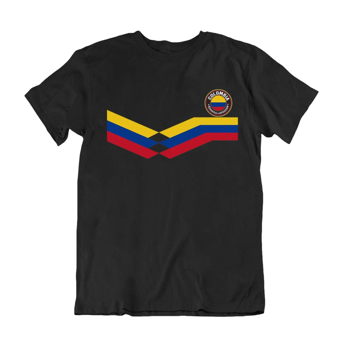 Mens COLOMBIA Retro Strip Copa America Football Tee 2026 Columbian Unisex