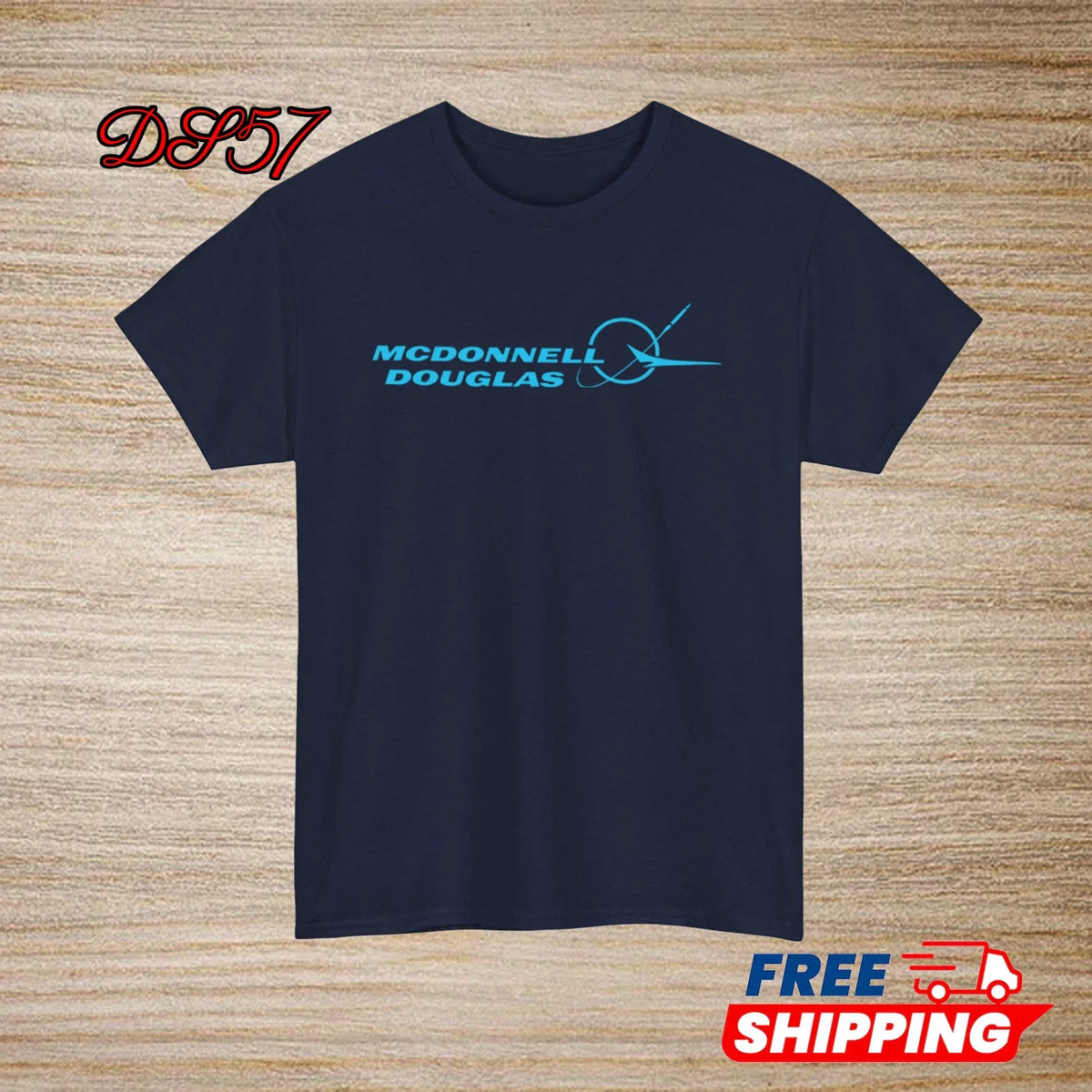 McDonnell Douglas Aircraft Logo Black/Navy/White/Grey/Red/Blue S-5XL Unisex
