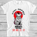 Sensei Axolotl Stay Humble Questions Mexicanum Mexican Fish Tee T Shirt M1083