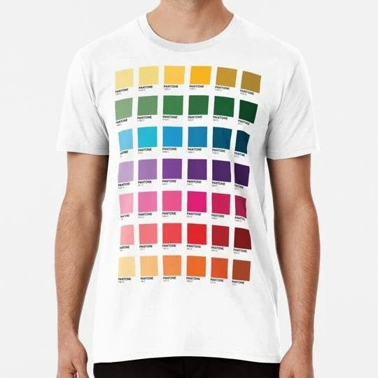 Shades Of Pantone Colors Size S to 5XL Made in the USA Unisex