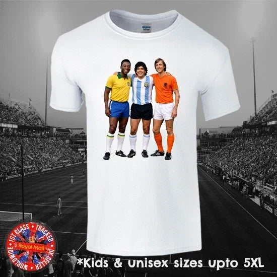 Pele Diego Maradona Johan Cruyff Football Legends World Cup 2026 Unisex