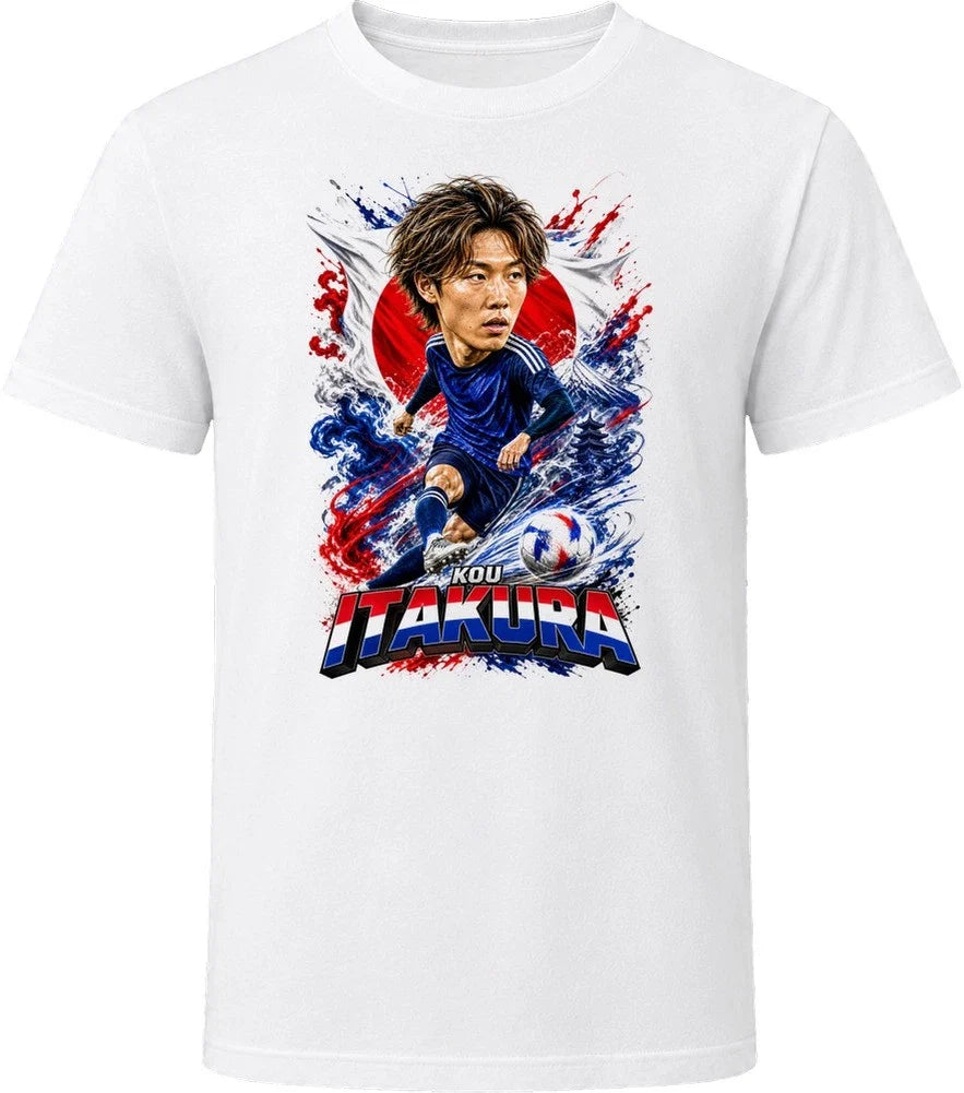 Kou Itakura Japan Soccer Caricature 2026 World Cup T Shirt Unisex