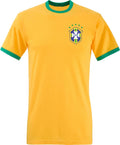 Brazil Team Logo Tee Ringer, Football Fans, Soccer Wear, Sports Wear Unisex