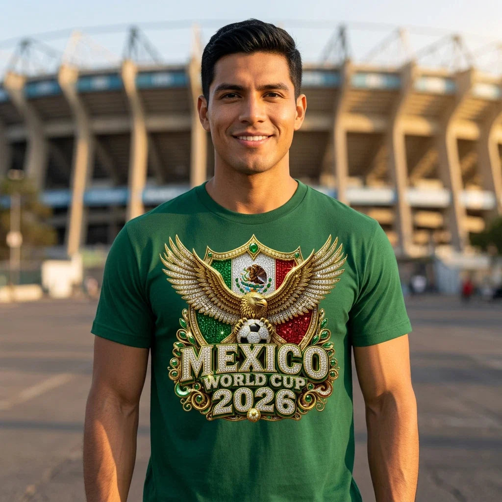 Mexico Soccer For The 2026 World Fan | Eagle Crest Futbol Design Unisex