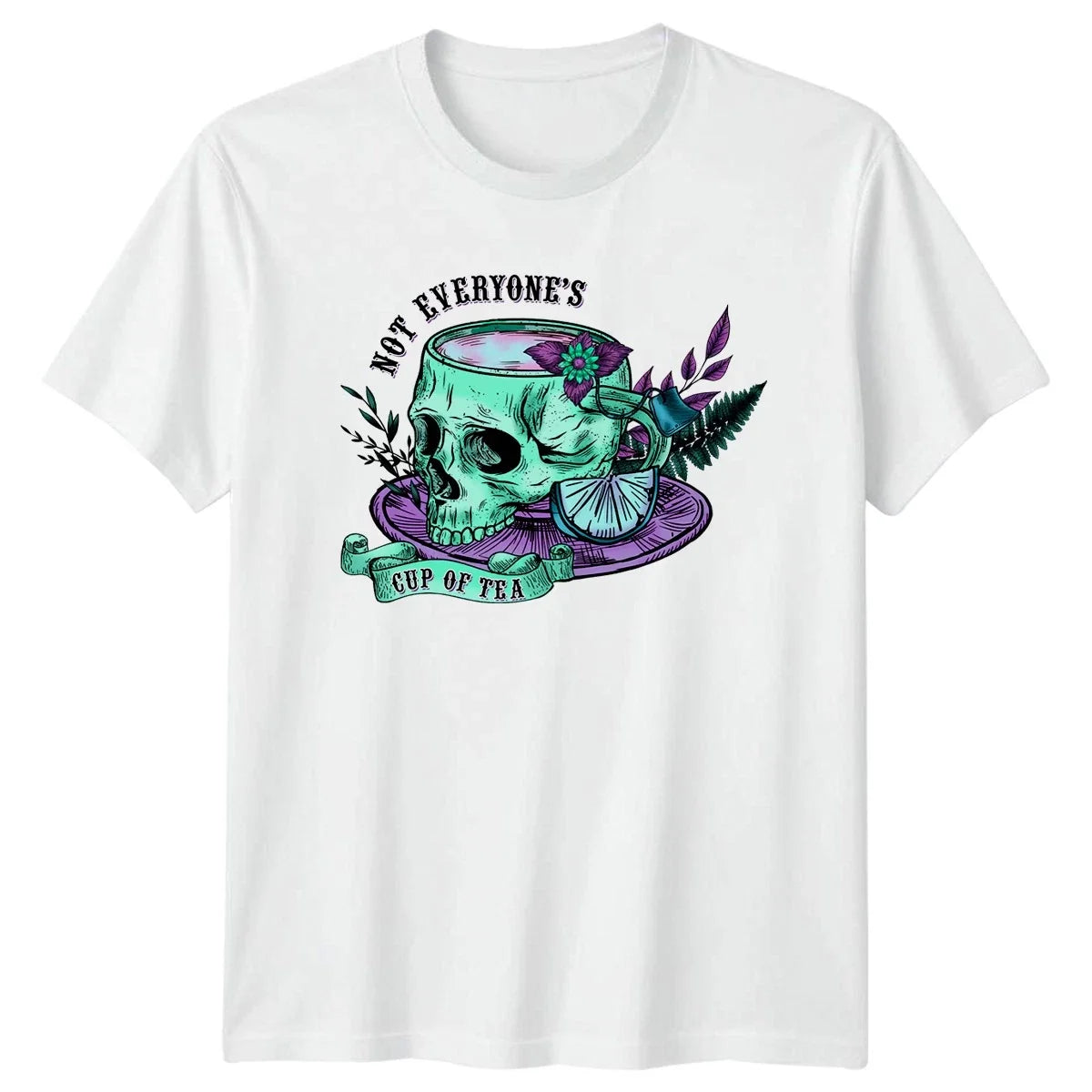 Not Everyones Cup Of Tea Skull Art Alternative Fashion Birthday Gift Unisex