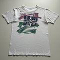 Vintage 90s Umbro T Shirt Mens Size Large Made In USA Distressed Soccer Promo Unisex