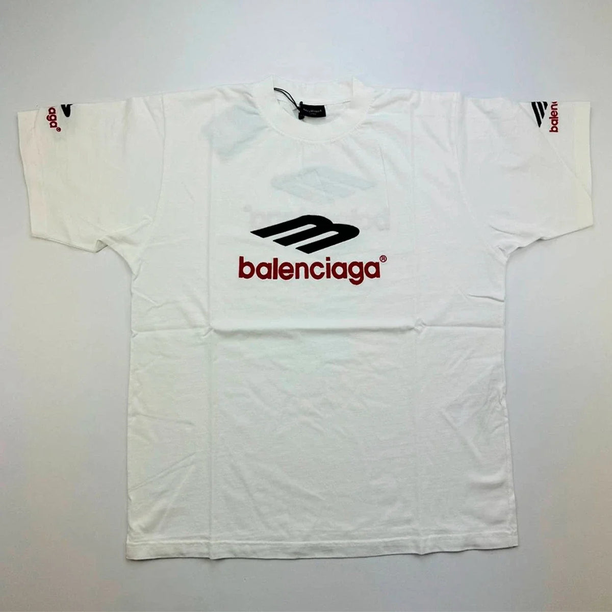 Balenciaga 3B Sports Icon White Cotton Oversized Size S - Small Unisex