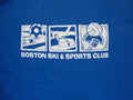 Boston Ski and Sports Club soccer hockey basketball Blue T Shirt L/XL Unisex
