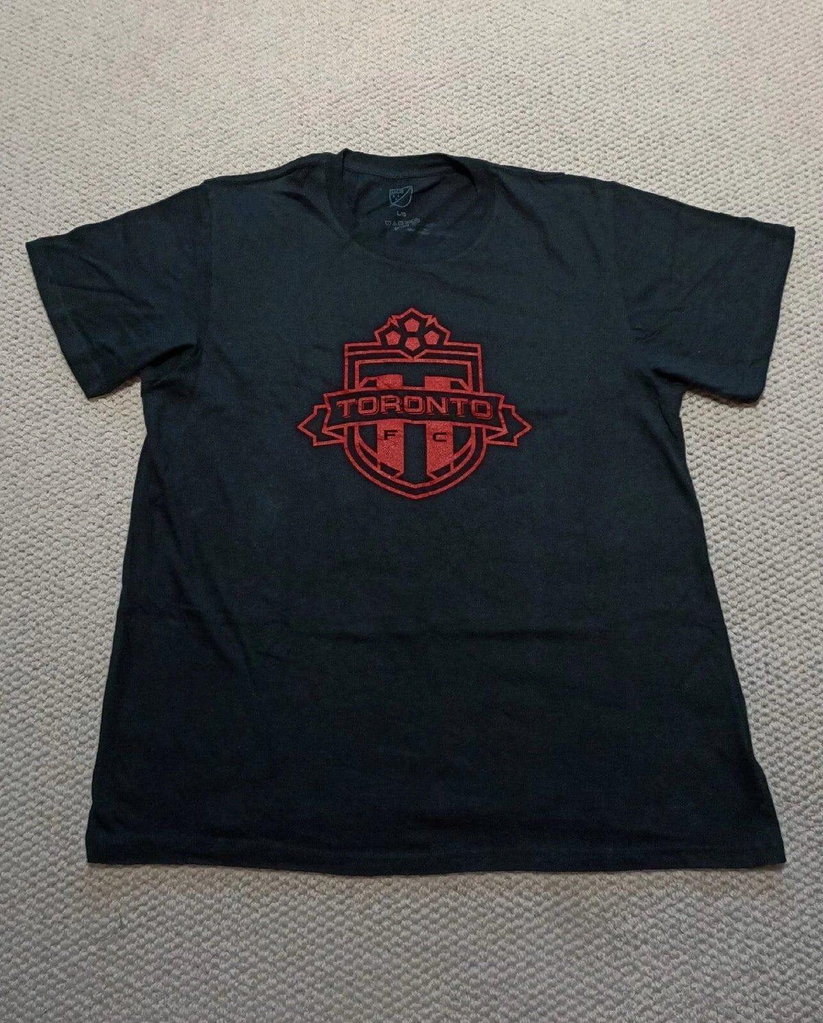 MLS Toronto Soccer Mens Size Large Black Short Sleeve Football Tee Unisex