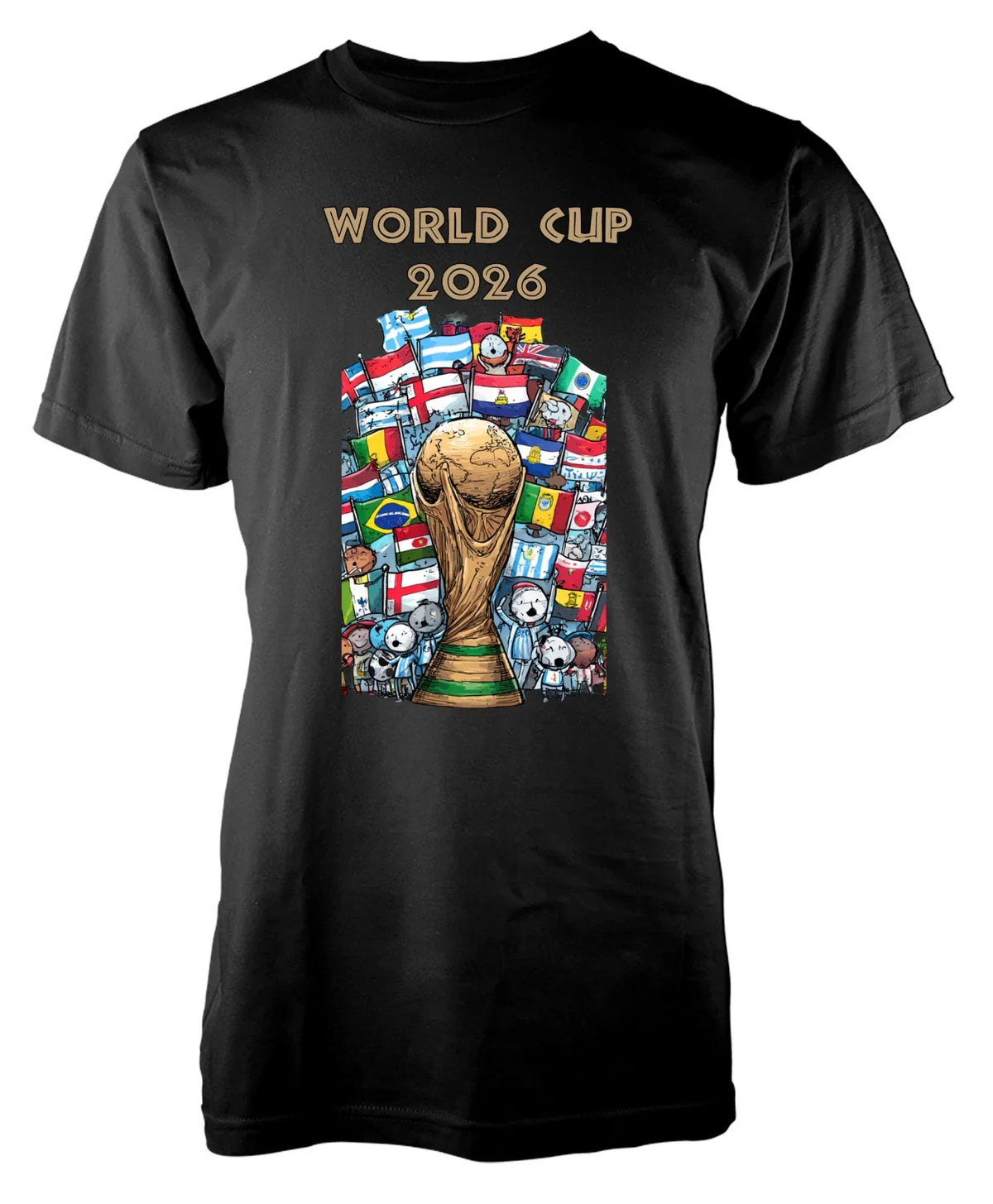 BNWT Personalisation 2026 World Cup Football Trophy Teams Cotton Adult Unisex