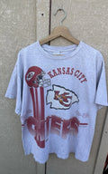VTG 1993 Kansas City Chiefs Salem Sportswear Shirt Men XL Big Helmet Unisex
